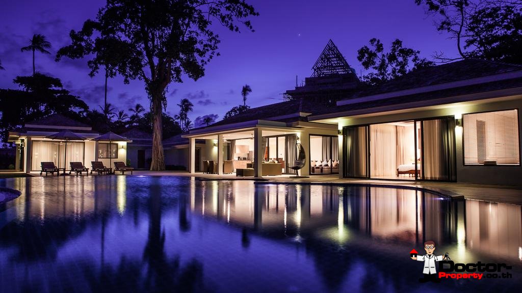 4 Bedroom Beachfront Villa - Laem Sor - Koh Samui - for sale