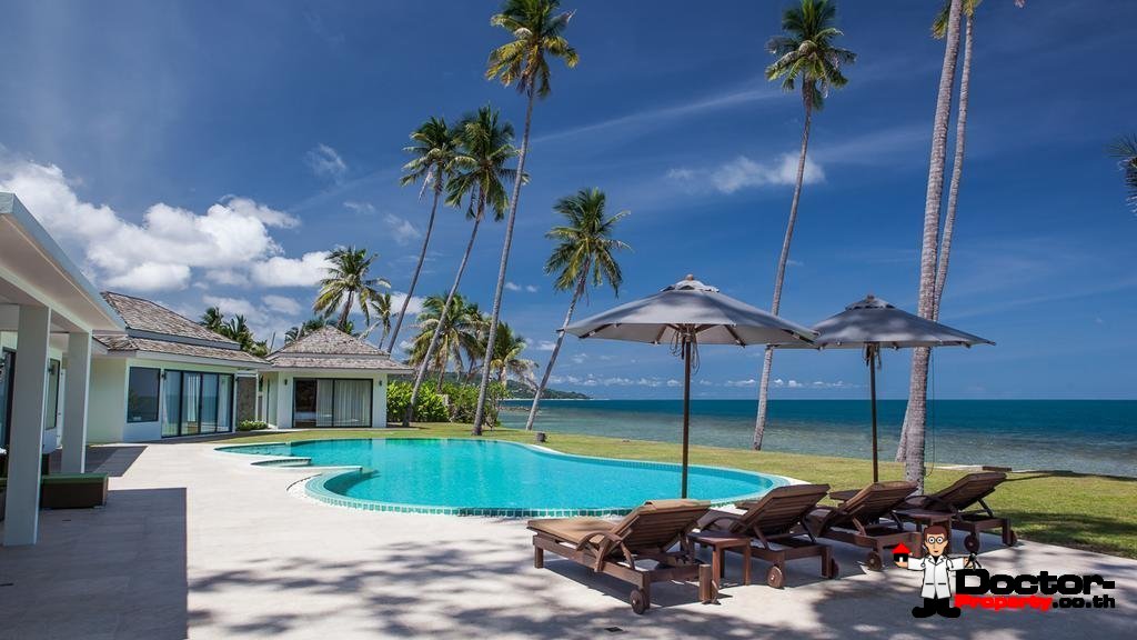 4 Bedroom Beachfront Villa - Laem Sor - Koh Samui - for sale