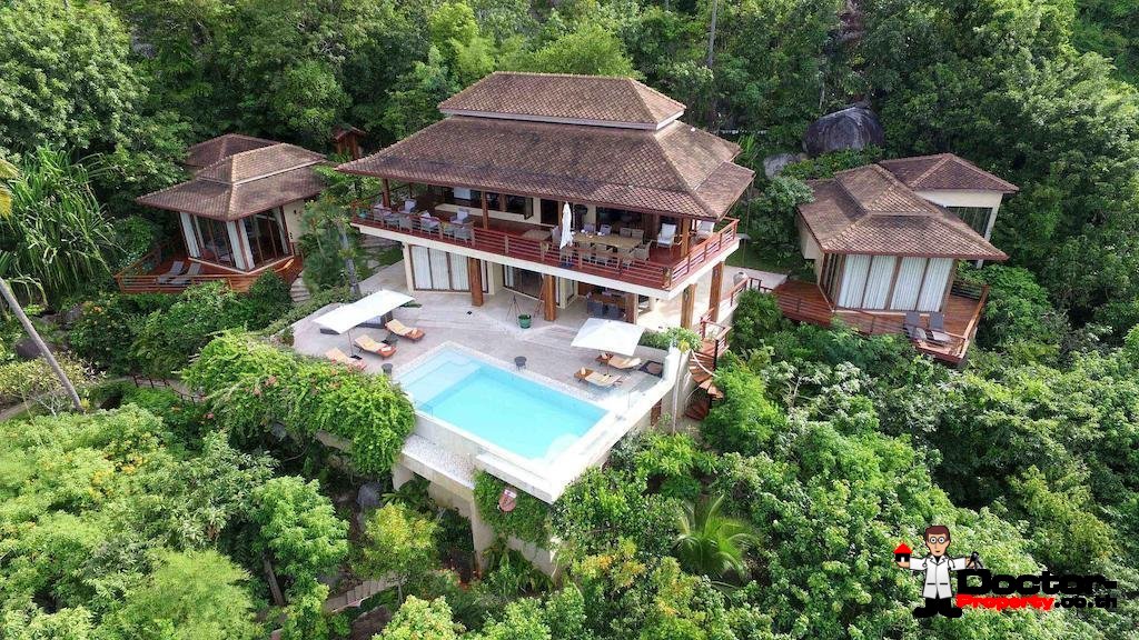4 Bedroom Sea View Pool Villa - Laem Set - Koh Samui - for sale