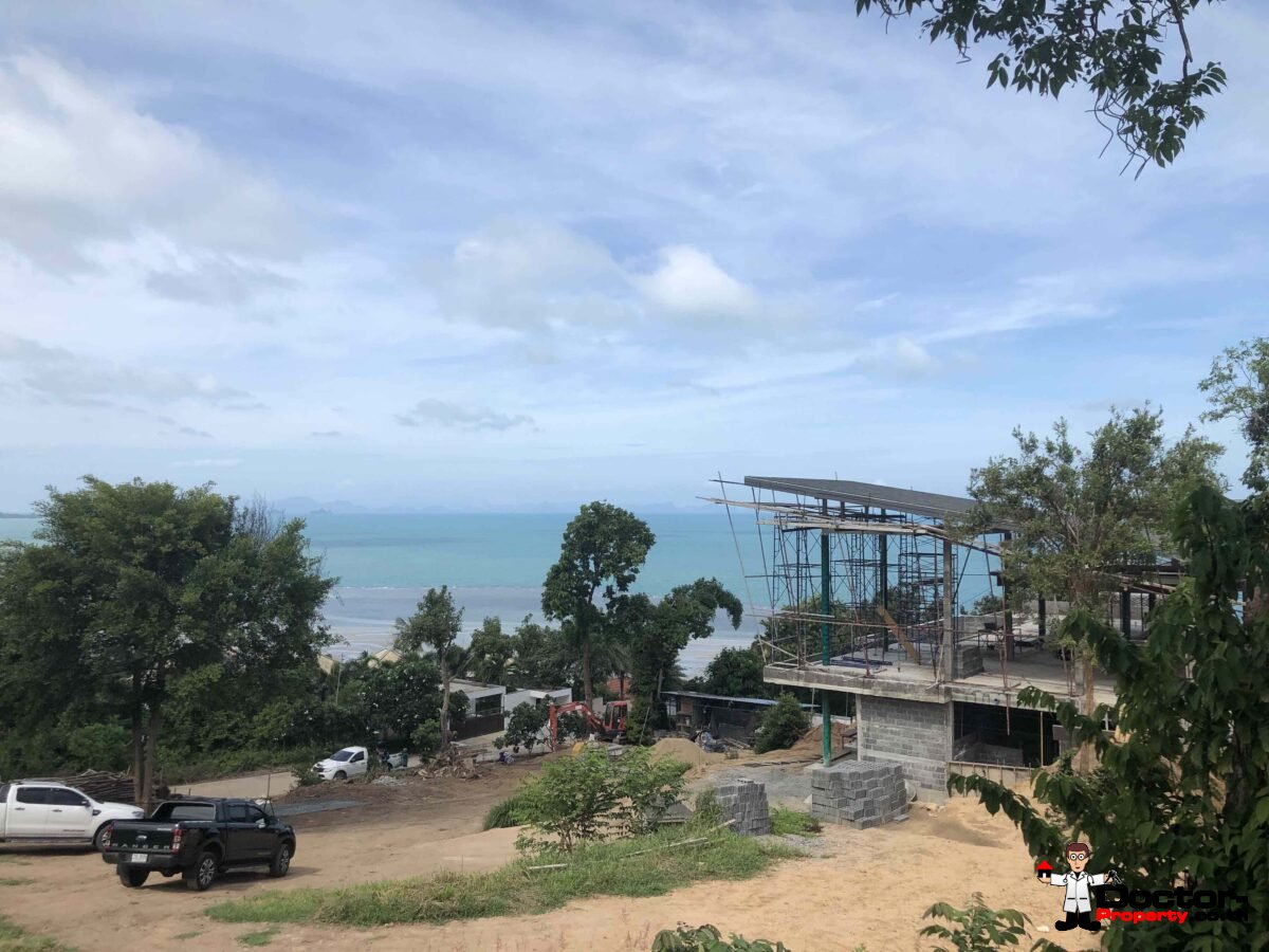 New Fantastic 4 Bedroom Sea View Villa - Bang Makham - Koh Samui - for sale