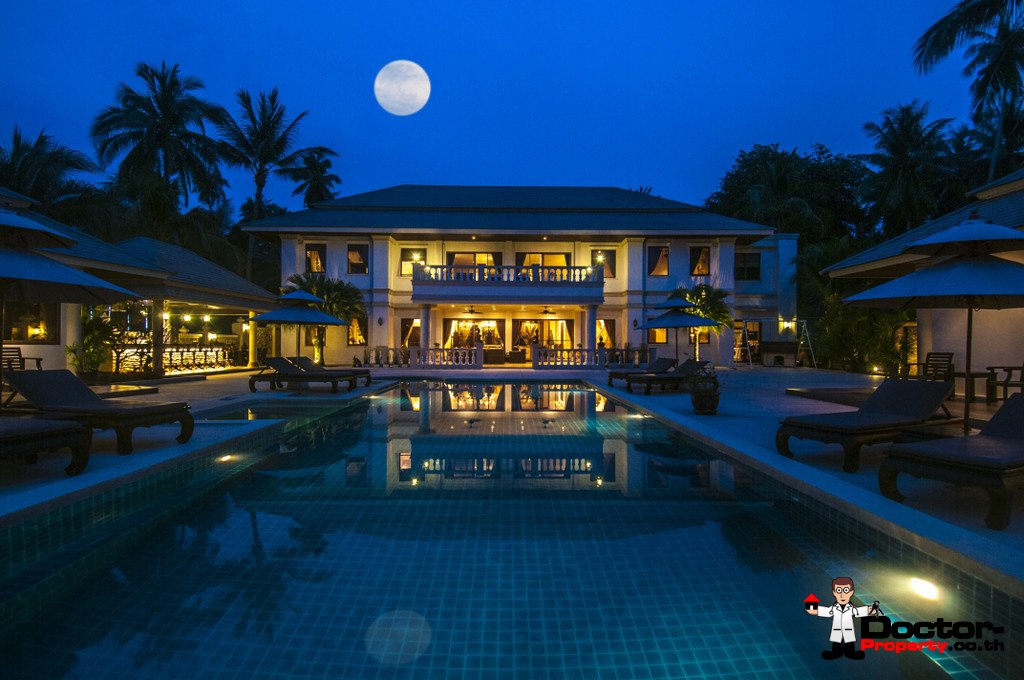 Beachfront 7 Bedroom Villa + 3 Guest Villas + Apartments - Taling Ngam - Koh Samui for sale