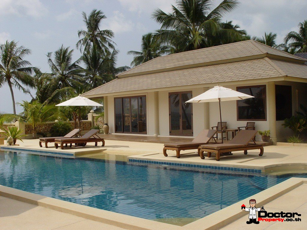 Beachfront 7 Bedroom Villa + 3 Guest Villas + Apartments - Taling Ngam - Koh Samui for sale