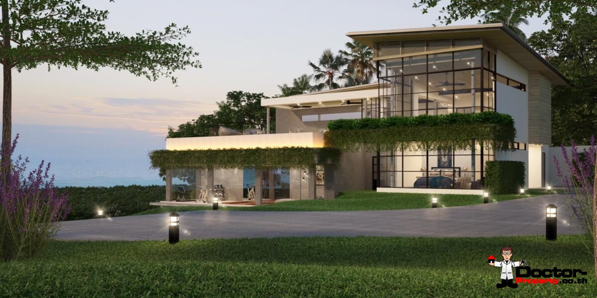 New Fantastic 4 Bedroom Sea View Villa - Bang Makham - Koh Samui - for sale