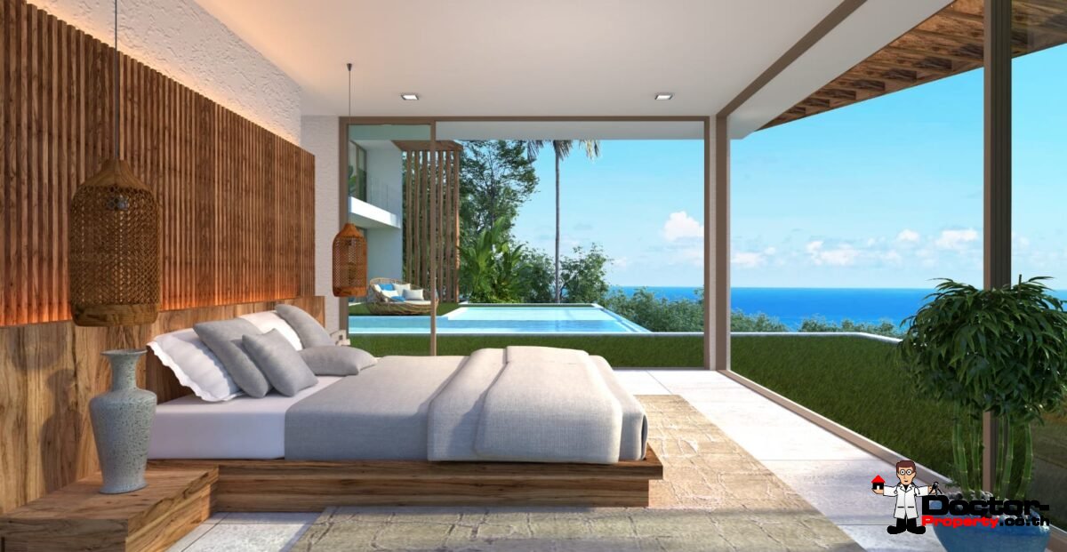 New 4 Bedroom Pool Villa with Sea View - Chaweng Noi, Koh Samui - For Sale