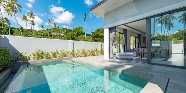New 3 Bedroom Villa with Sea View - Bophut - Koh Samui - for sale