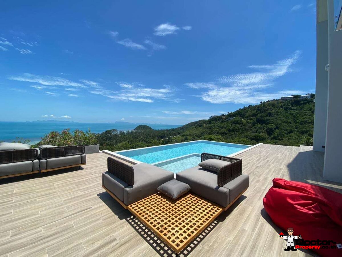 New 3 Bedroom Sea View Villa - Bang Makham -Koh Samui - for sale