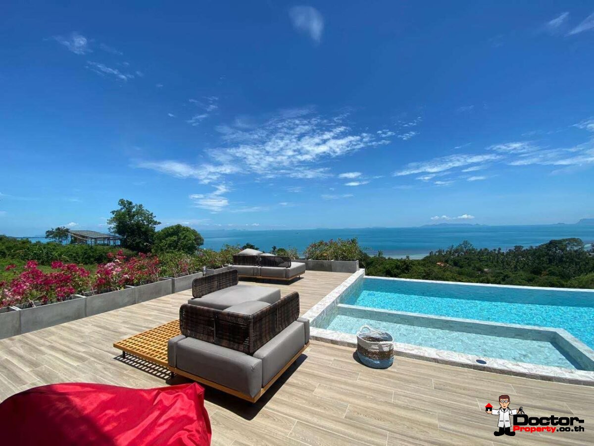 New 3 Bedroom Sea View Villa - Bang Makham -Koh Samui - for sale