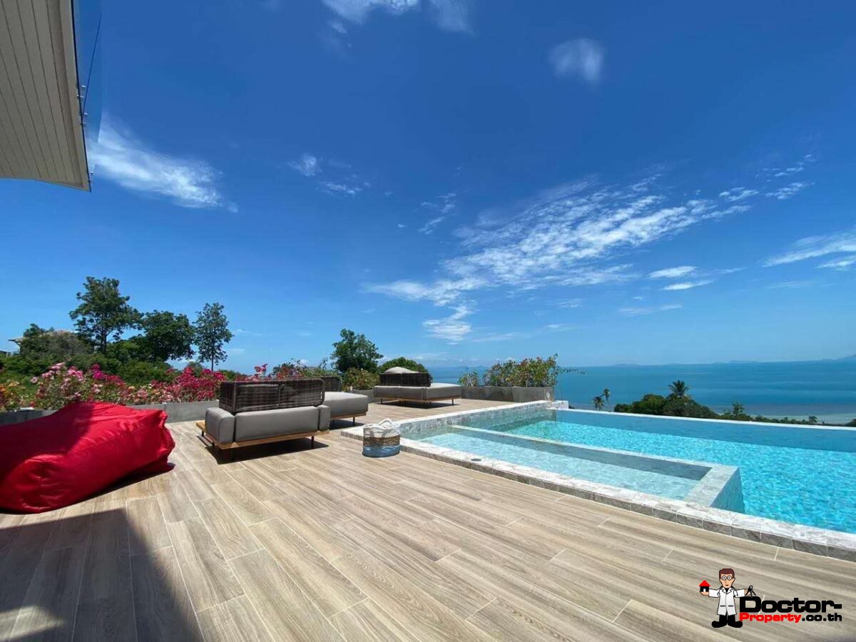 New 3 Bedroom Sea View Villa - Bang Makham -Koh Samui - for sale