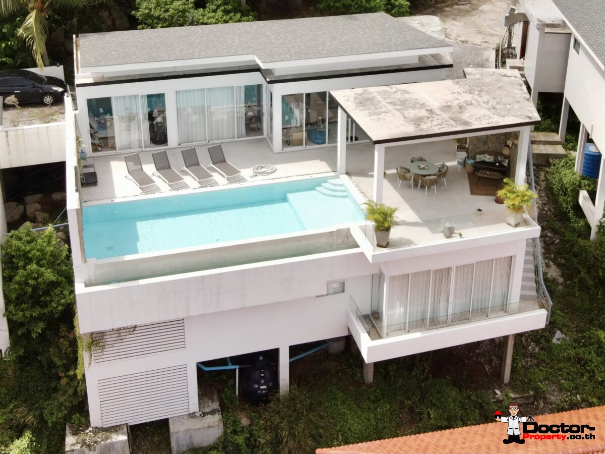 3 Bedroom Sea View Villa – Chaweng, Koh Samui – For Sale