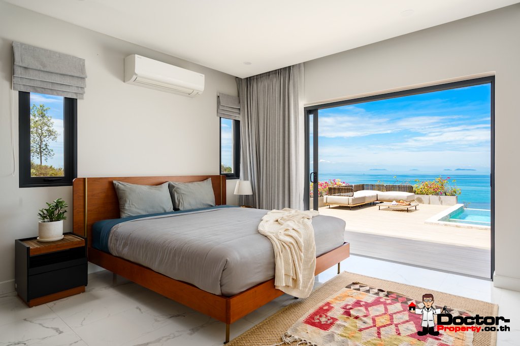 New 3 Bedroom Sea View Villa – Bang Makham, Koh Samui – For Sale