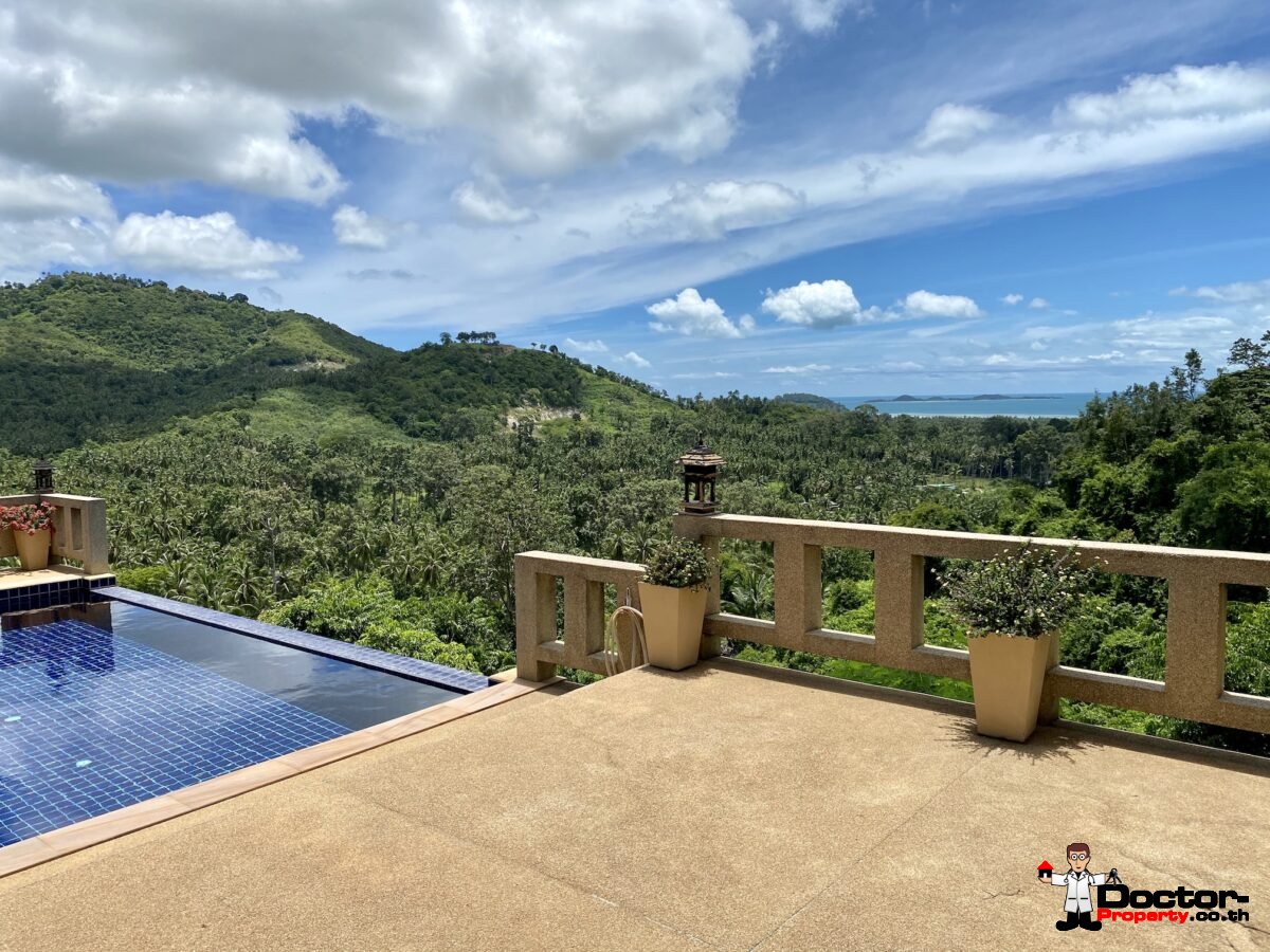 4 Bed Pool Villa with Sea View – Taling Ngam, Koh Samui – For Sale