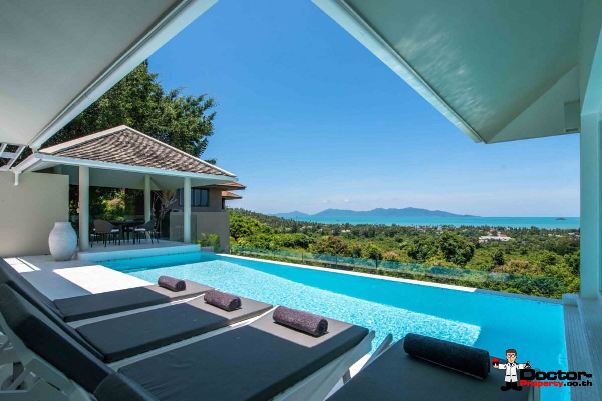 5 Bedroom Sea View Villa - Bophut - Koh Samui - for sale