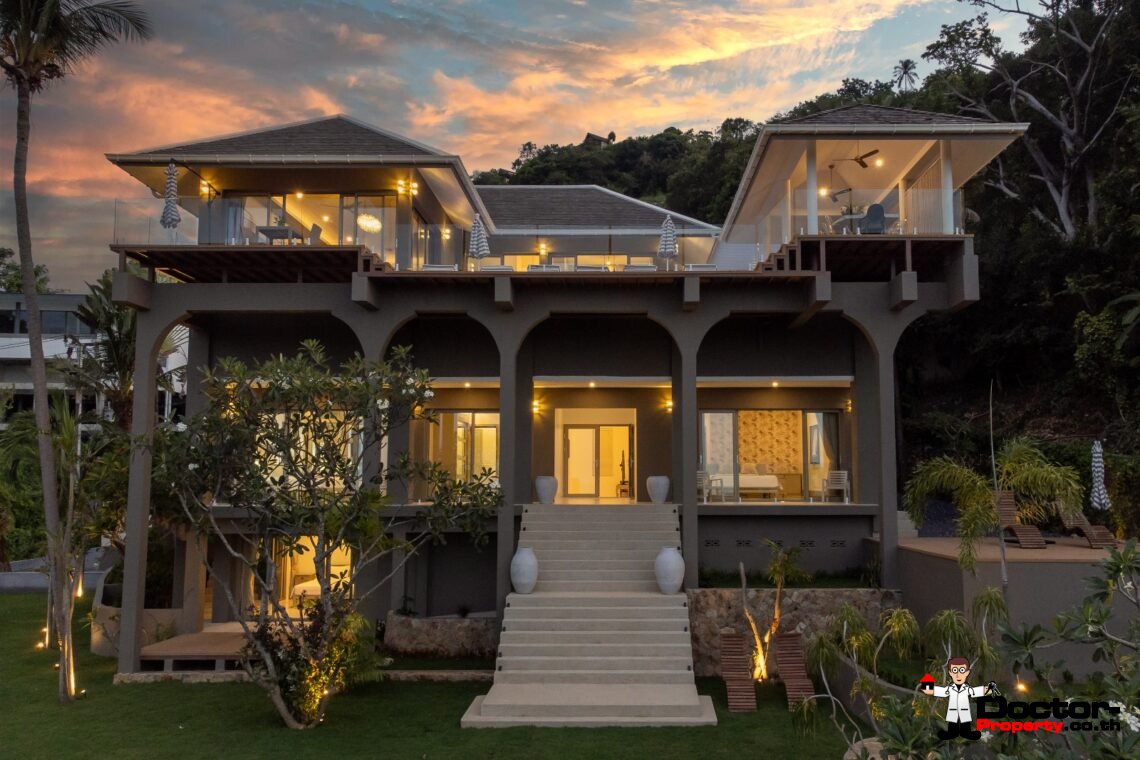 5 Bedroom Sea View Villa – Bophut, Koh Samui – For Sale