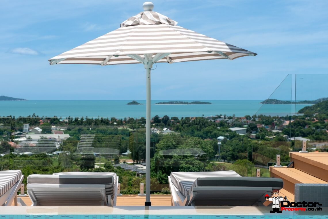 5 Bedroom Sea View Villa – Bophut, Koh Samui – For Sale
