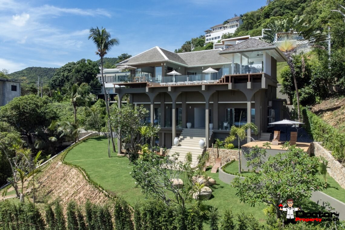 5 Bedroom Sea View Villa – Bophut, Koh Samui – For Sale