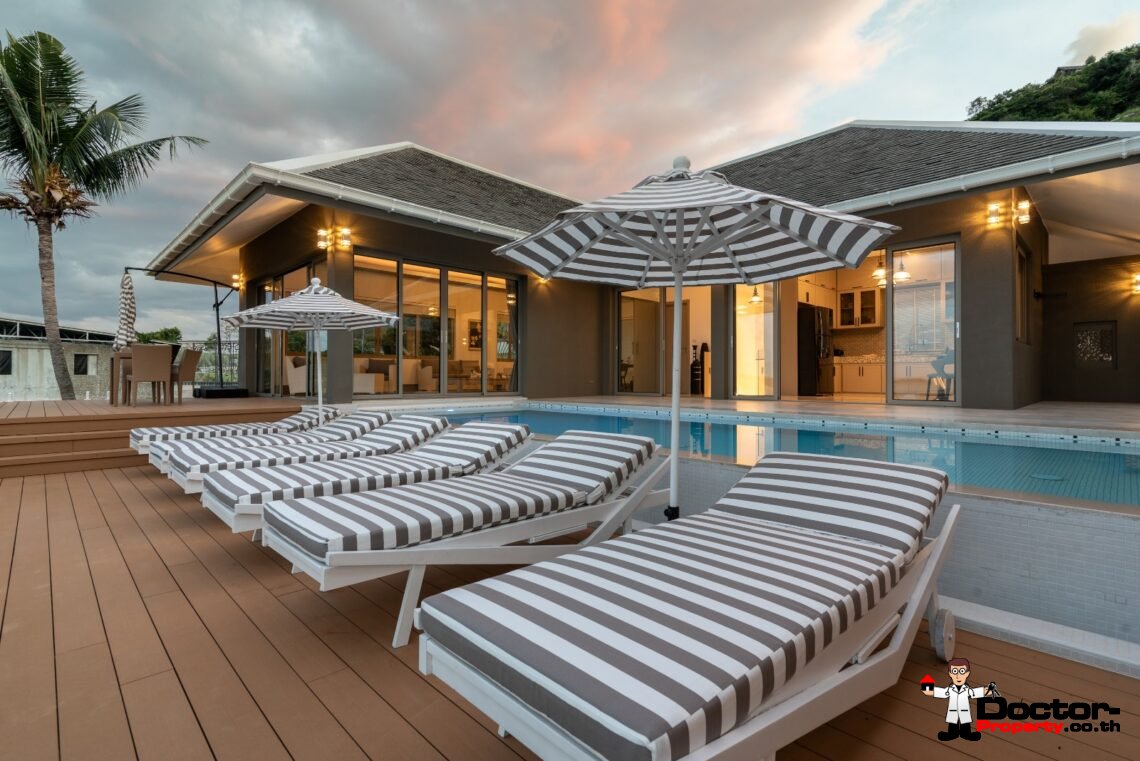 5 Bedroom Sea View Villa – Bophut, Koh Samui – For Sale