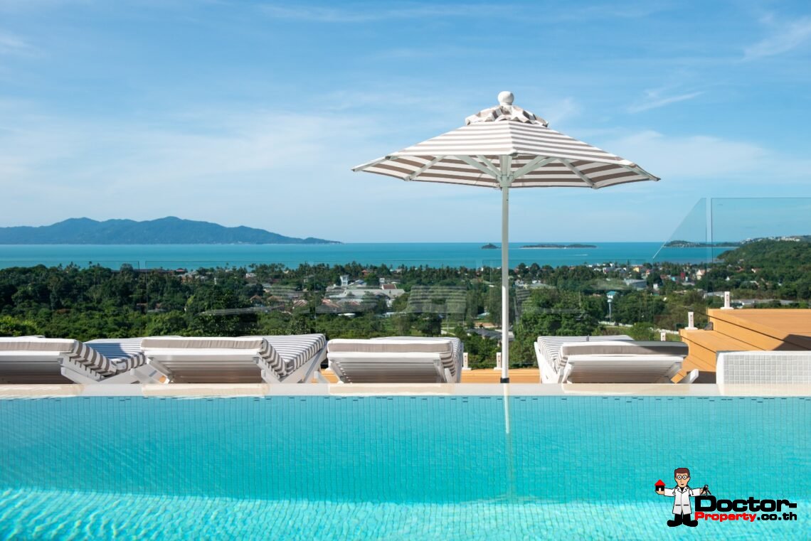 5 Bedroom Sea View Villa – Bophut, Koh Samui – For Sale