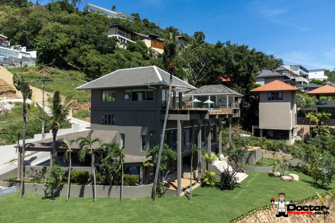 5 Bedroom Sea View Villa – Bophut, Koh Samui – For Sale