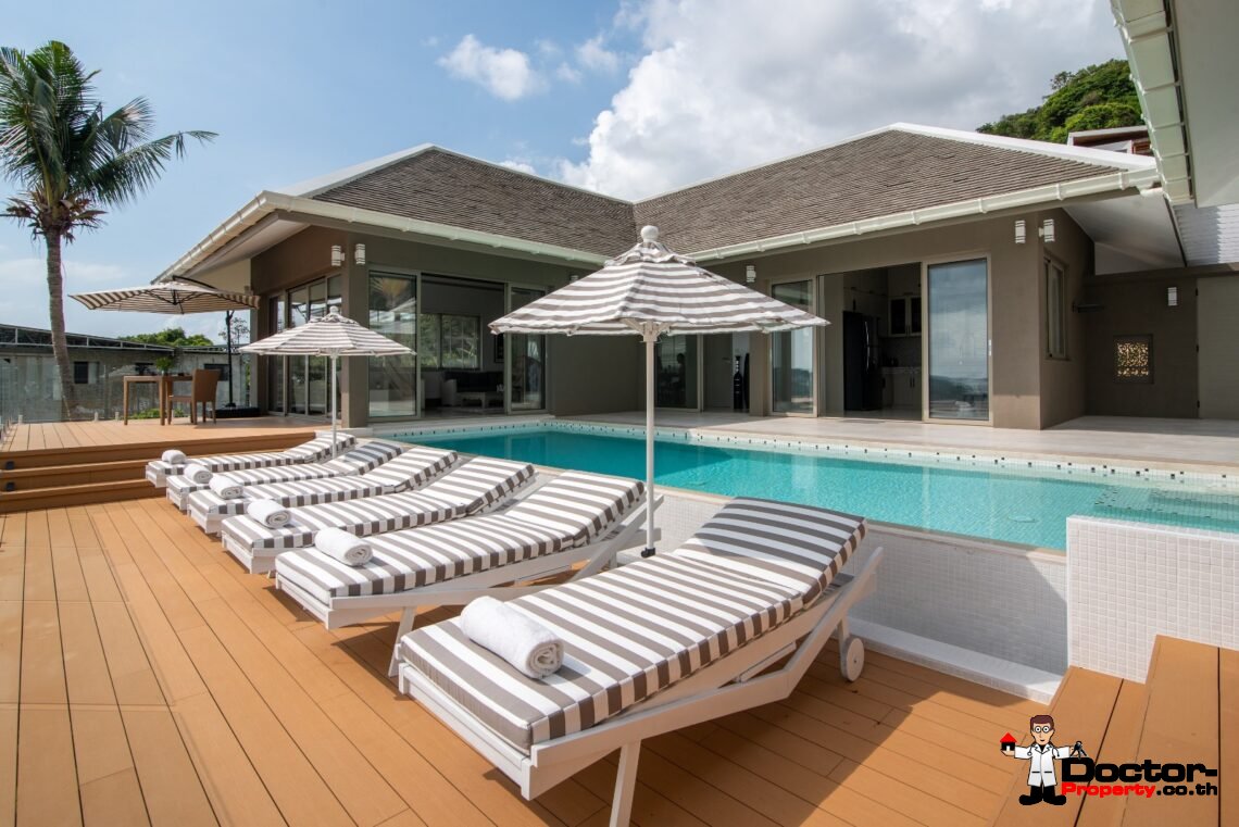 5 Bedroom Sea View Villa – Bophut, Koh Samui – For Sale