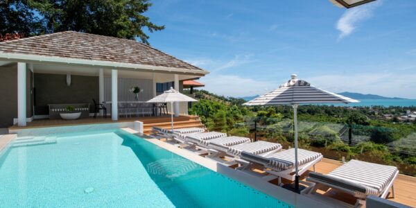 5 Bedroom Sea View Villa – Bophut, Koh Samui – For Sale