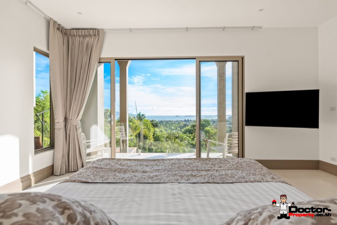 5 Bedroom Sea View Villa – Bophut, Koh Samui – For Sale