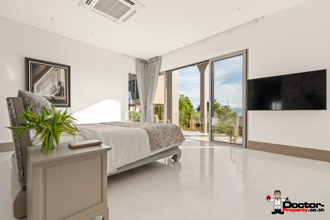5 Bedroom Sea View Villa – Bophut, Koh Samui – For Sale
