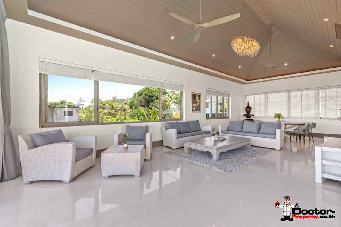 5 Bedroom Sea View Villa – Bophut, Koh Samui – For Sale