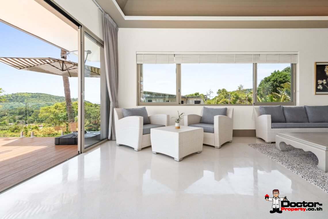 5 Bedroom Sea View Villa – Bophut, Koh Samui – For Sale
