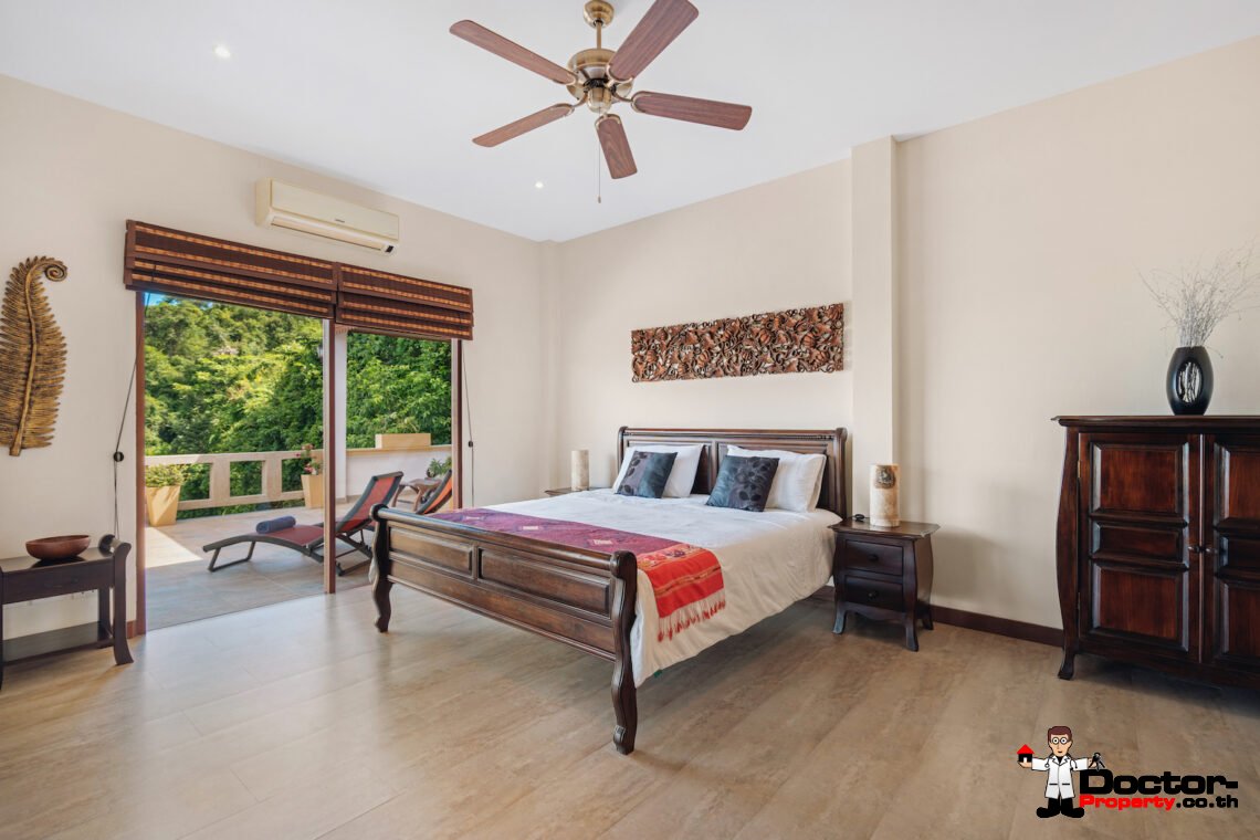 4 Bed Pool Villa with Sea View – Taling Ngam, Koh Samui – For Sale
