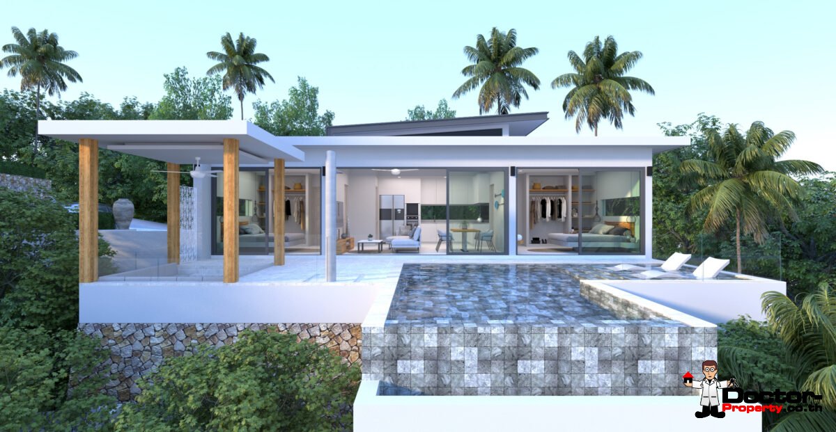 New Furnished Sea View Villas in Mae Nam Hills, Koh Samui – For Sale