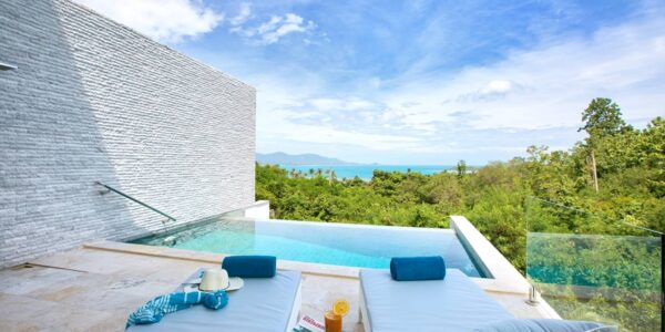 4 Bed Excellent Sea View Pool Villa – Plai Leam, Samui – For Sale