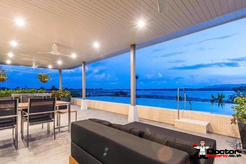 3 Bedroom Beachfront Villa - New Boat Marina Development - Mai Khao Beach - North Phuket - for sale