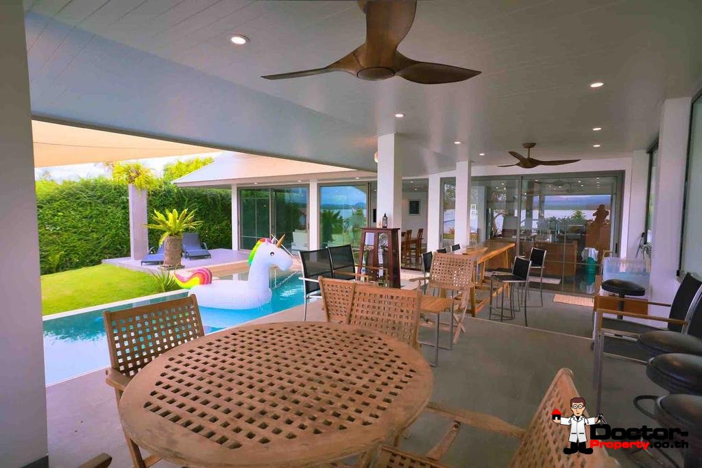 3 Bedroom Beachfront Villa - New Boat Marina Development - Mai Khao Beach - North Phuket - for sale