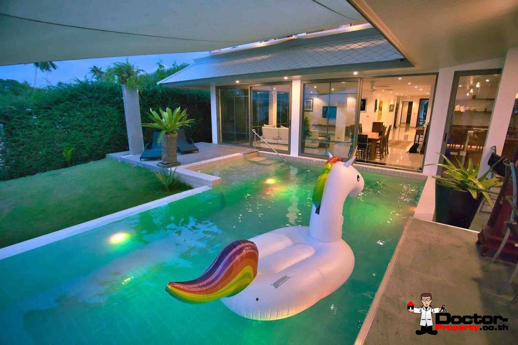 3 Bedroom Beachfront Villa - New Boat Marina Development - Mai Khao Beach - North Phuket - for sale