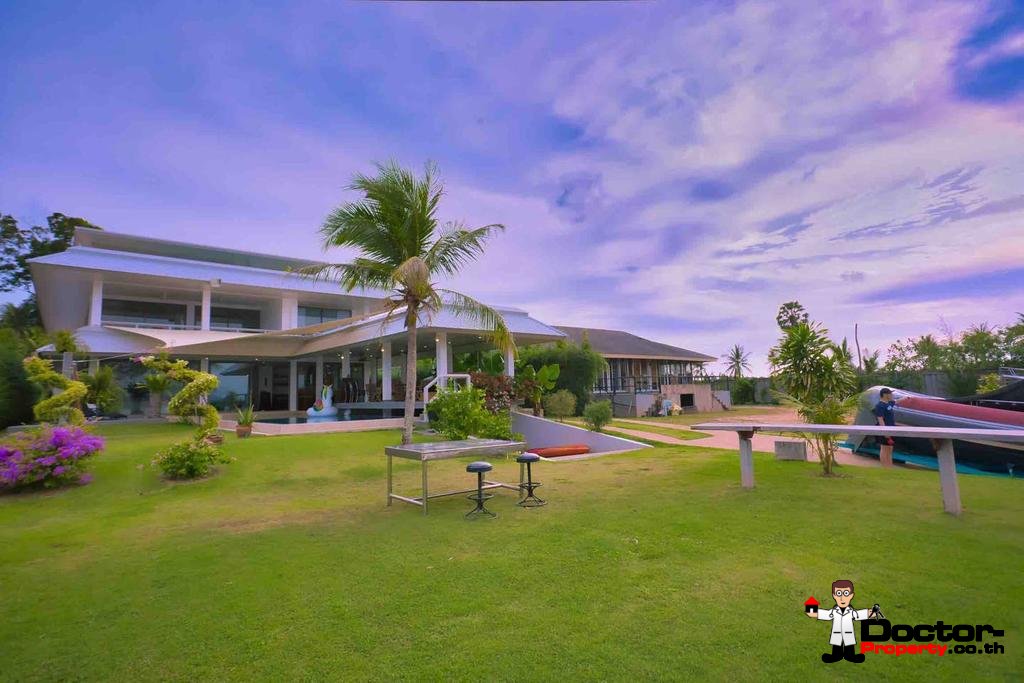 3 Bedroom Beachfront Villa - New Boat Marina Development - Mai Khao Beach - North Phuket - for sale