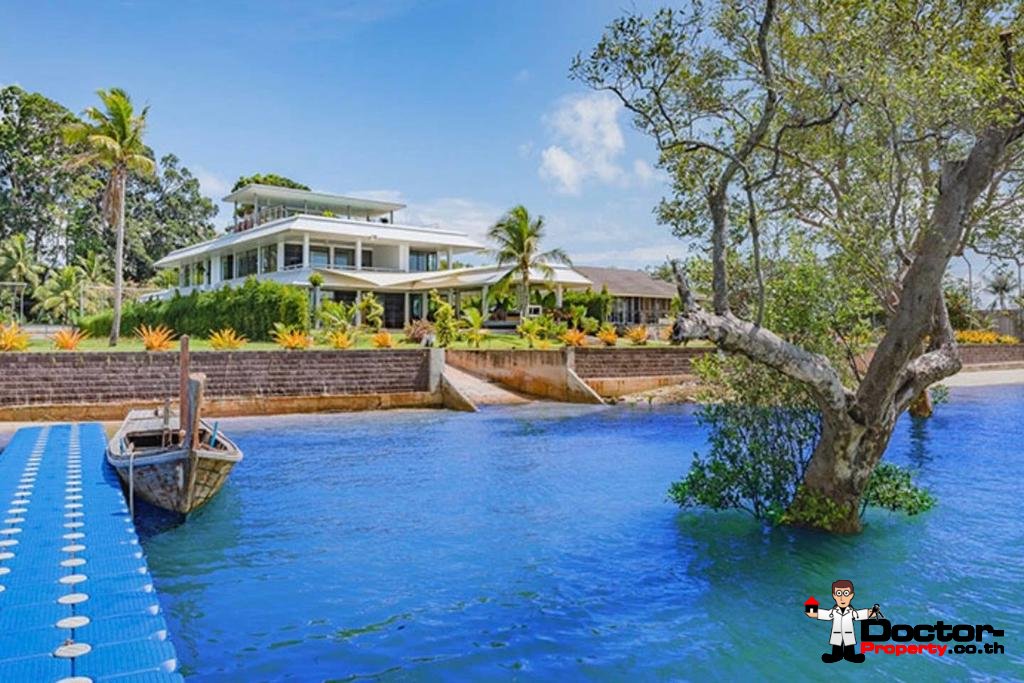 3 Bedroom Beachfront Villa - New Boat Marina Development - Mai Khao Beach - North Phuket - for sale