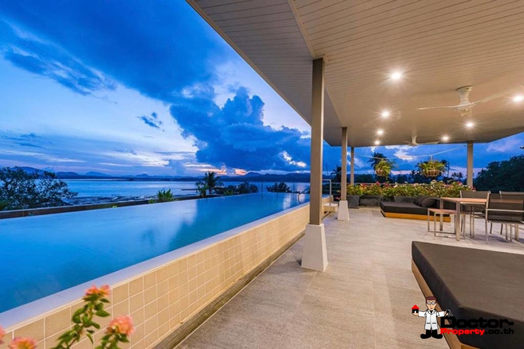 3 Bedroom Beachfront Villa - New Boat Marina Development - Mai Khao Beach - North Phuket - for sale