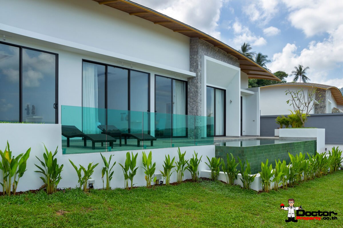 Finish 3 Bedroom Sea View Villa - Mae Nam - Koh Samui - for sale
