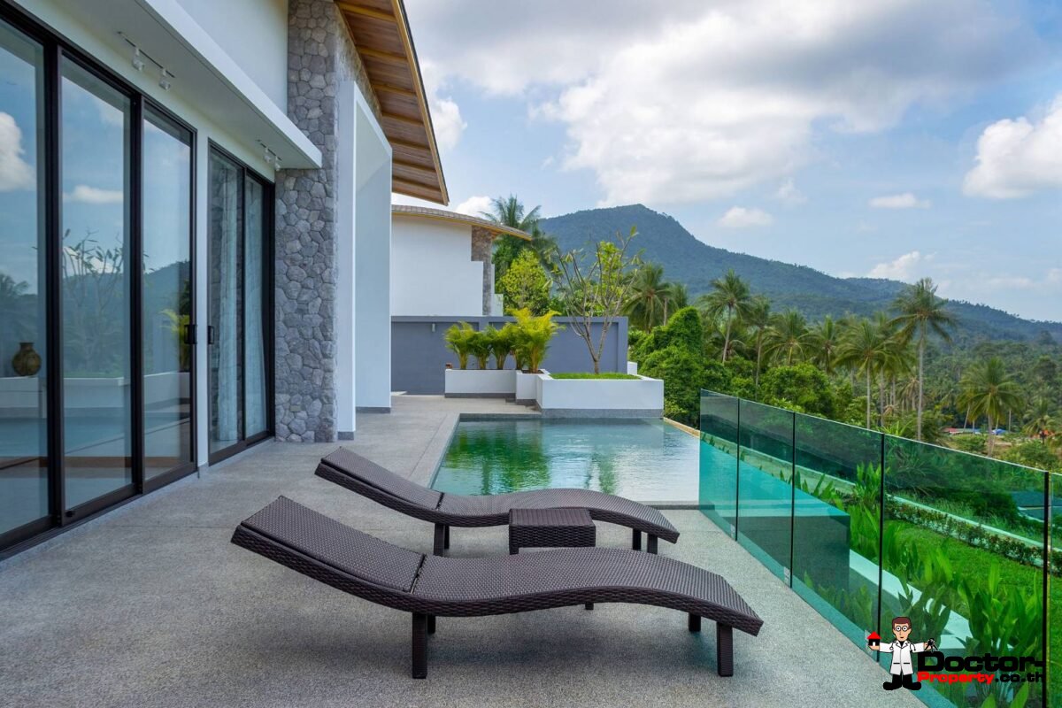 Finish 3 Bedroom Sea View Villa - Mae Nam - Koh Samui - for sale