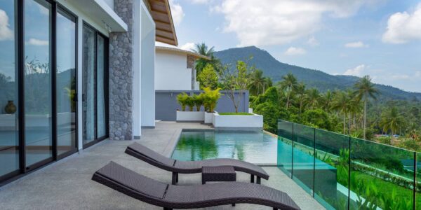 Finish 3 Bedroom Sea View Villa - Mae Nam - Koh Samui - for sale