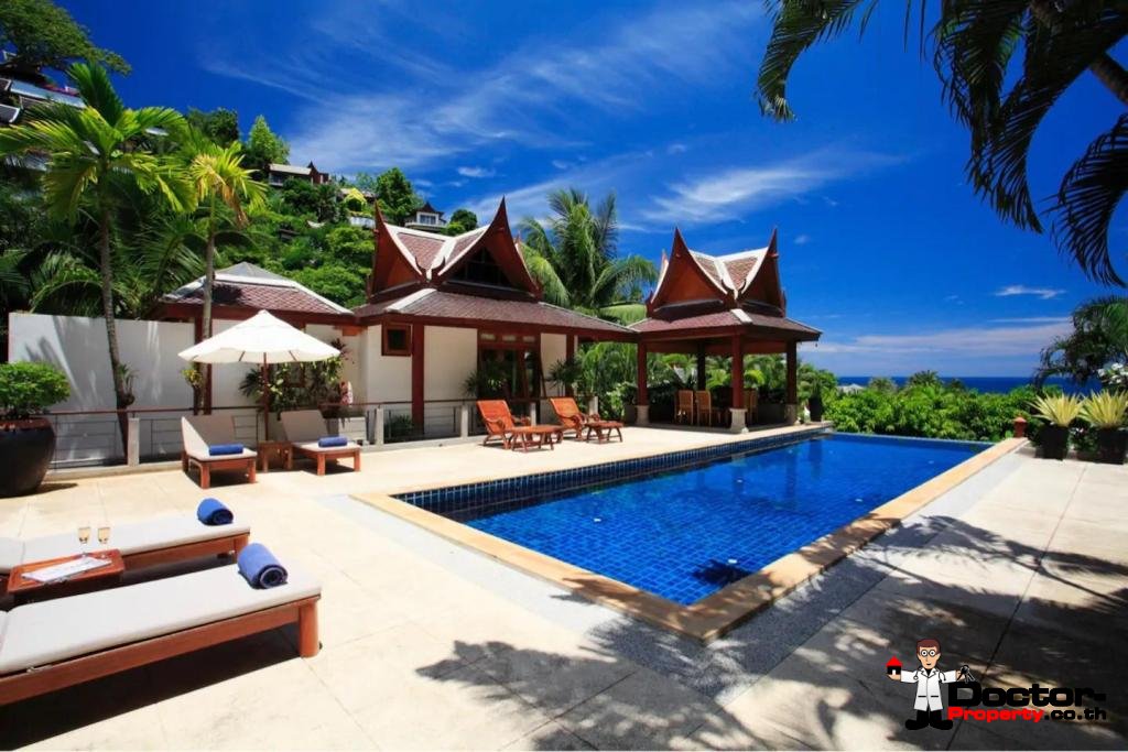 4 Bedroom Sea View Thai Style Villa - Ayara - Surin Beach - Phuket - for sale