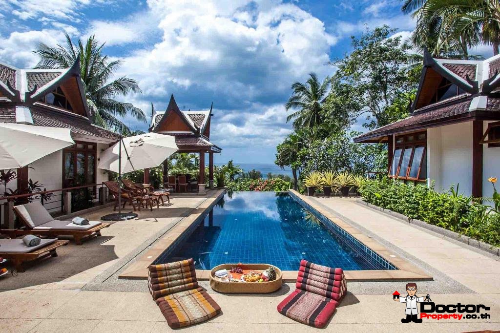 4 Bedroom Sea View Thai Style Villa - Ayara - Surin Beach - Phuket - for sale