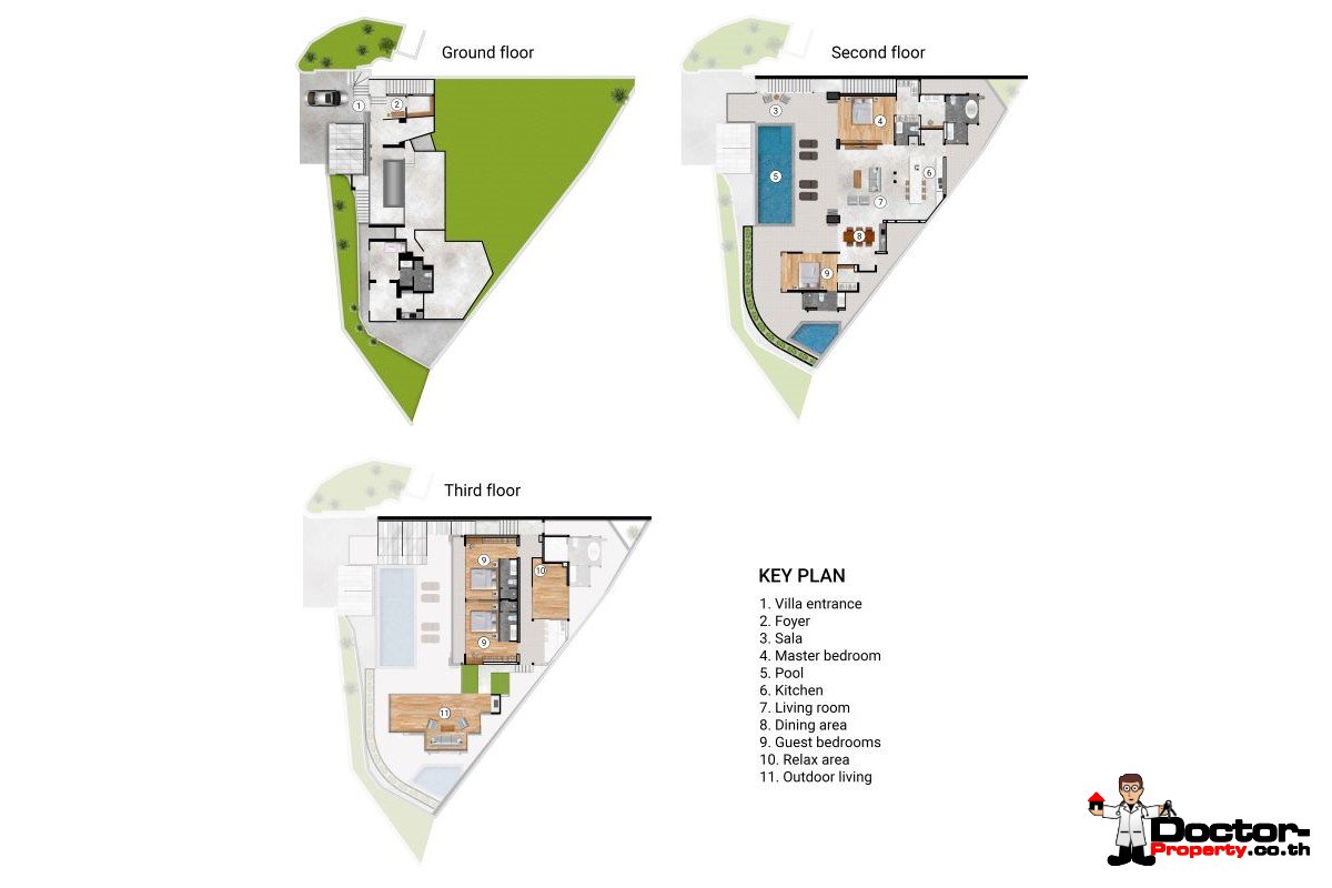 4 Bedroom Ultra Luxury Sea View Villa - Surin Beach - Phuket - for sale