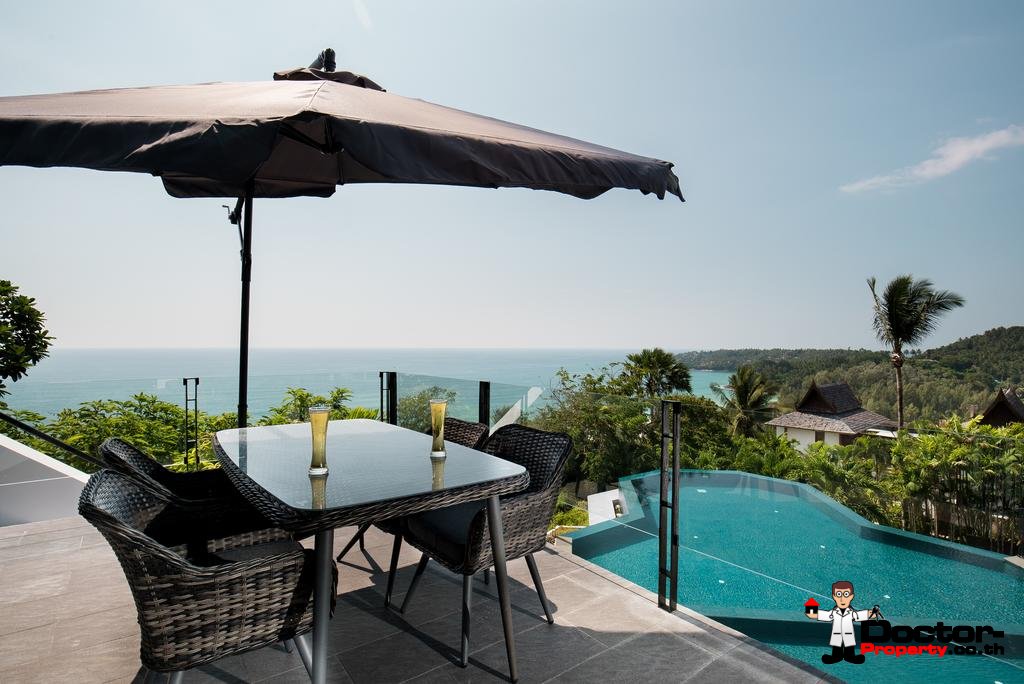 Breathtaking Sea Views 5 Bedroom Luxury Pool Villa – Surin Beach – Phuket – for sale