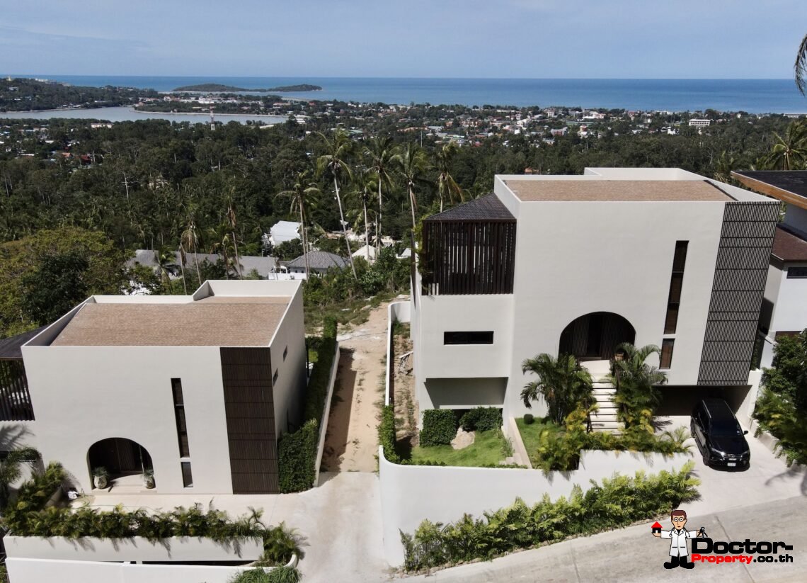 New 3 Bedroom Villa with Sea View – Chaweng, Koh Samui – For Sale