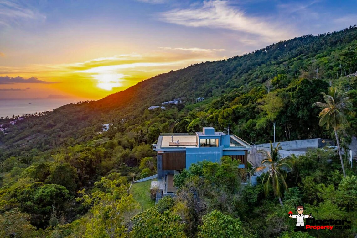 Luxury 4 Bedroom Sea View Villa – Nathon, Koh Samui – For Sale