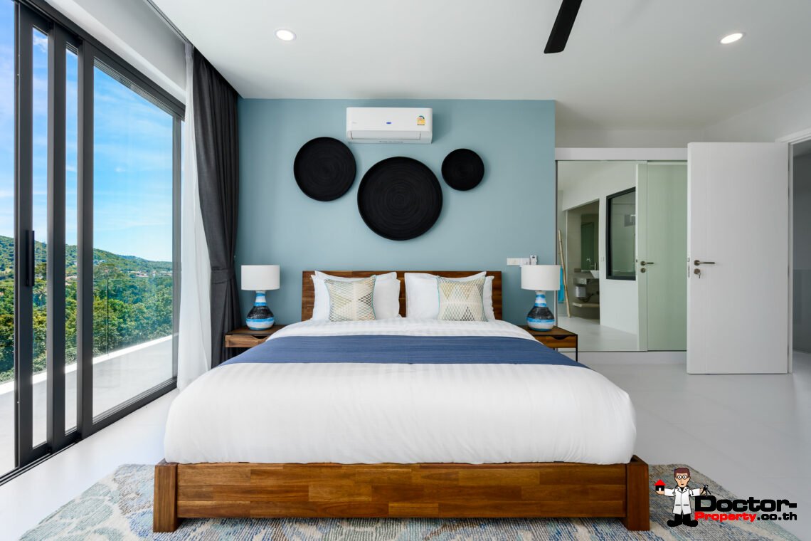 New 3 Bedroom Seaview Villa – Bophut, Samui – For Sale