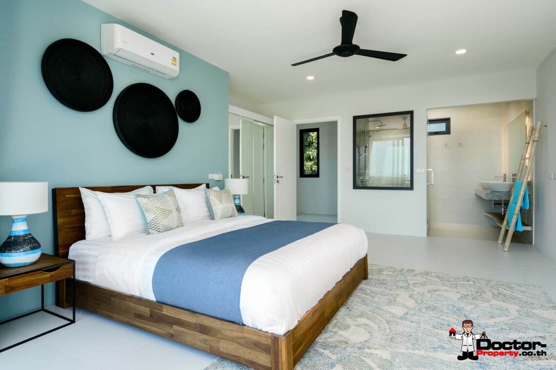 New 3 Bedroom Seaview Villa – Bophut, Samui – For Sale