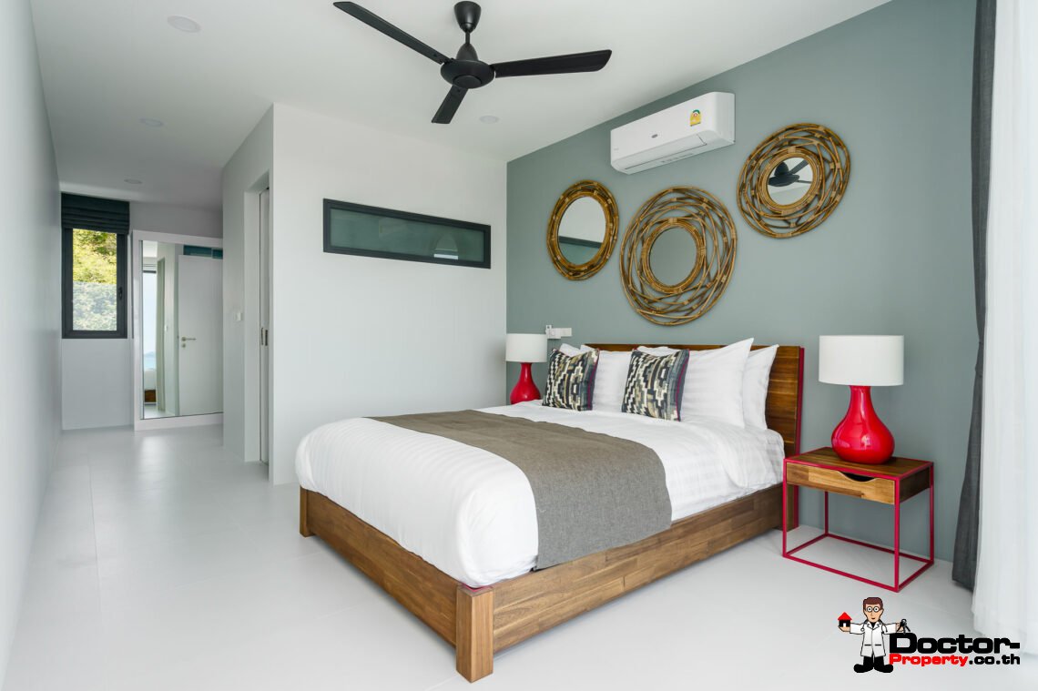 New 3 Bedroom Seaview Villa – Bophut, Samui – For Sale