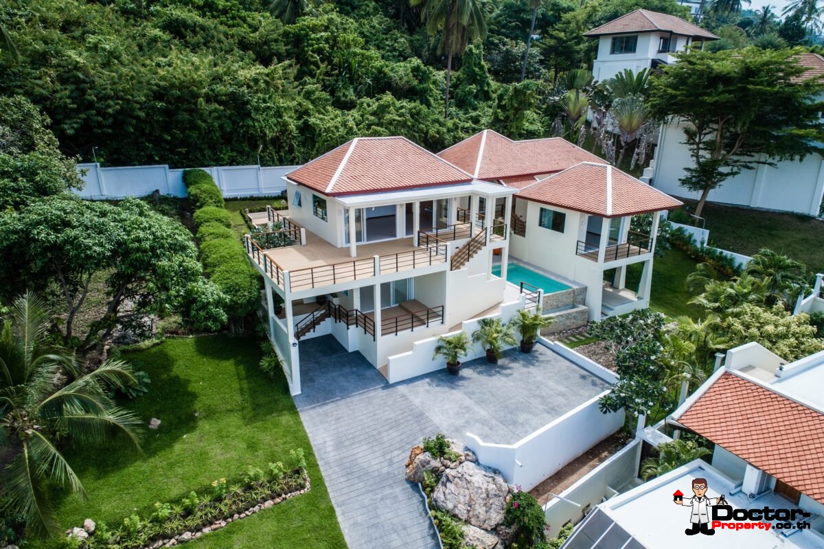 Refurbished 4 Bed Pool Villa with Seaview – Bang Por, Koh Samui – For Sale